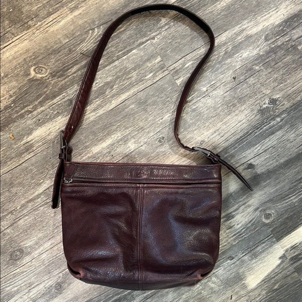 SAS Deep Burgundy Leather Bag